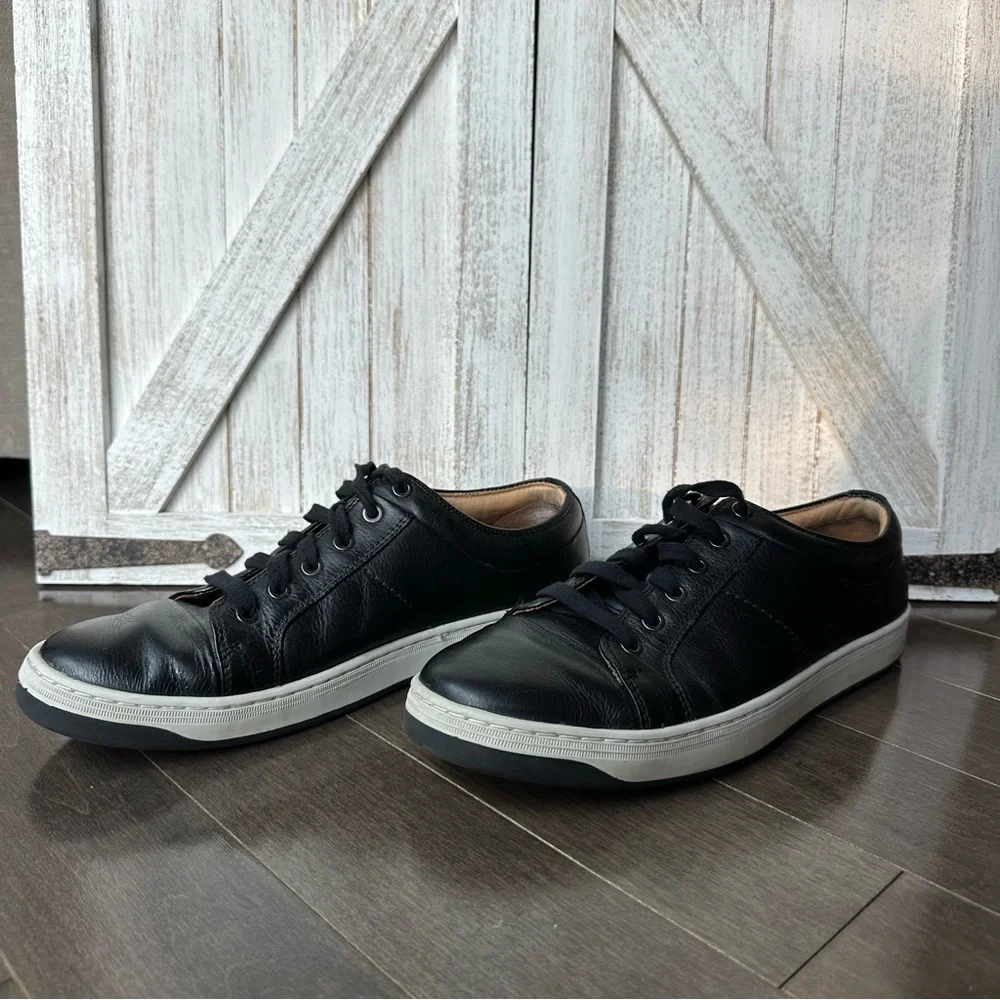 GH BASS &‎ Co Men's Black Leather Sneaker Dress Casual Size 10M